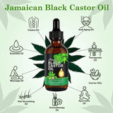 Black Castor Oil Nourishes Hair Growth Skin Massage Essential Oil Eyebrows Growth Prevents Skin Aging Hair Care Products - TimelessGear9