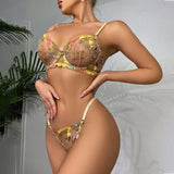 Brand New Two Piece Floral Lace Luxury Underwear Set - TimelessGear9