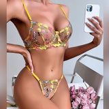 Brand New Two Piece Floral Lace Luxury Underwear Set - TimelessGear9