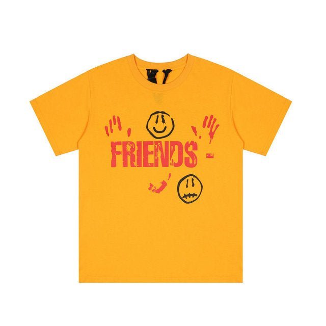 Brand VLONE 2022 New Summer USA Men T-Shirt Casual Men Clothing Friends T-shirt Yellow Street - TimelessGear9