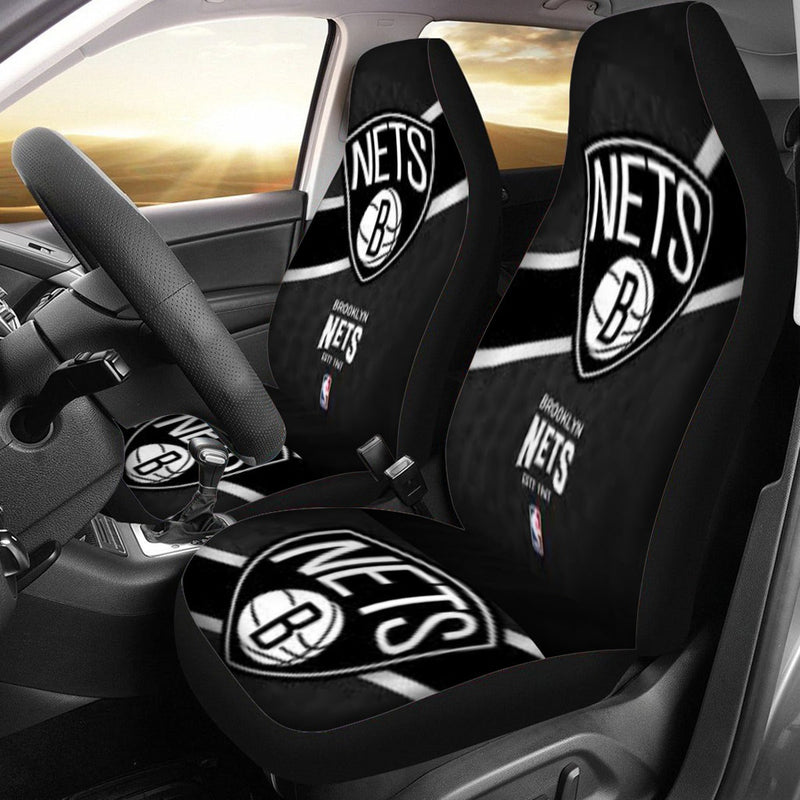 Brooklyn Nets Universal Car Seat Cover With Thickened Back - TimelessGear9