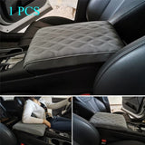 Car Armrest Pad Soft PU Leather Anti Scratch Universal Waterproof Box Cover Cushion Resistant Center Console Non Slip Arm Rest - TimelessGear9