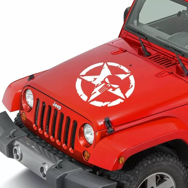 Car Decor Motorcycle Decals Star Skull Pentagram Decorative Accessories Creative Waterproof - TimelessGear9