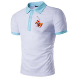 casual polo shirt fashion sports mountaineering short-sleeved lapel breathable - TimelessGear9
