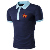 casual polo shirt fashion sports mountaineering short-sleeved lapel breathable - TimelessGear9