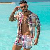 Casual Set Short Sleeve Summer Casual Floral Shirt Beach Set - TimelessGear9