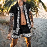 Casual Set Short Sleeve Summer Casual Floral Shirt Beach Set - TimelessGear9