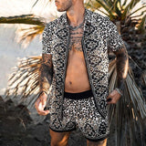 Casual Set Short Sleeve Summer Casual Floral Shirt Beach Set - TimelessGear9