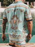 Casual Set Short Sleeve Summer Casual Floral Shirt Beach Set - TimelessGear9