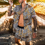 Casual Set Short Sleeve Summer Casual Floral Shirt Beach Set - TimelessGear9