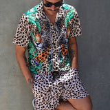 Casual Set Short Sleeve Summer Casual Floral Shirt Beach Set - TimelessGear9
