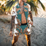 Casual Set Short Sleeve Summer Casual Floral Shirt Beach Set - TimelessGear9