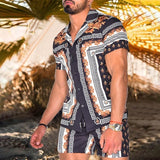 Casual Set Short Sleeve Summer Casual Floral Shirt Beach Set - TimelessGear9
