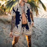 Casual Set Short Sleeve Summer Casual Floral Shirt Beach Set - TimelessGear9