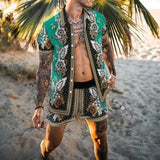 Casual Set Short Sleeve Summer Casual Floral Shirt Beach Set - TimelessGear9