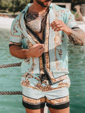 Casual Set Short Sleeve Summer Casual Floral Shirt Beach Set - TimelessGear9