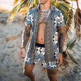 Casual Set Short Sleeve Summer Casual Floral Shirt Beach Set - TimelessGear9