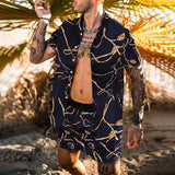 Casual Set Short Sleeve Summer Casual Floral Shirt Beach Set - TimelessGear9