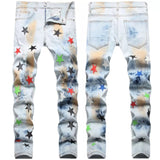 Casual Trouser Genuine Amiri Black Star Power Blue Jeans - TimelessGear9