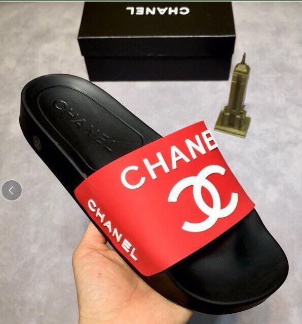 Chanel Platform Luxury Brand Beach Slides - TimelessGear9
