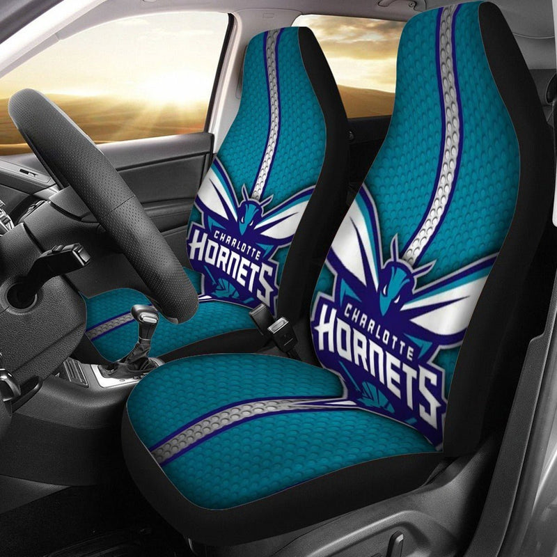 Charlotte Hornets Universal Car Seat Cover With Thickened Back - TimelessGear9