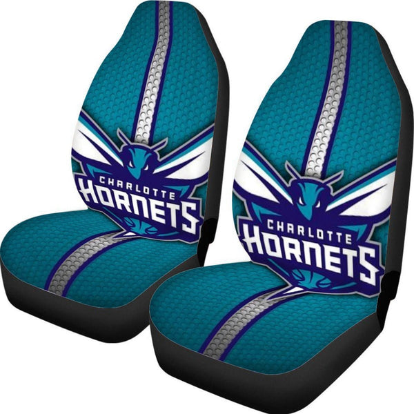 Charlotte Hornets Universal Car Seat Cover With Thickened Back - TimelessGear9