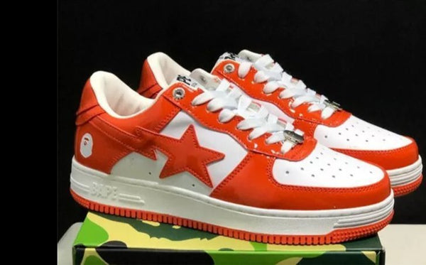 Cherry Apple Red Bapesta Air Force Retro - TimelessGear9