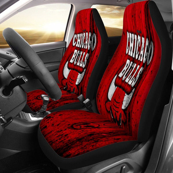 Chicago Bulls Universal Car Seat Cover With Thickened Back - TimelessGear9