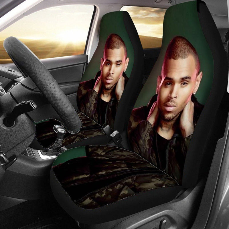 Chris Brown Ultra Plush Automobile Seat Cover With Thickened Back - TimelessGear9