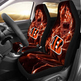 Cincinnati Bengals Universal Car Seat Cover With Thickened Back (Pair) - TimelessGear9