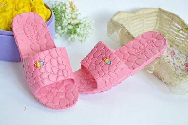 Cobble Slippers Summer Sandals Unisex Flat Shoes Couple Non-slip Bathing Soft Bottom Wear-resisting Home Indoor - TimelessGear9