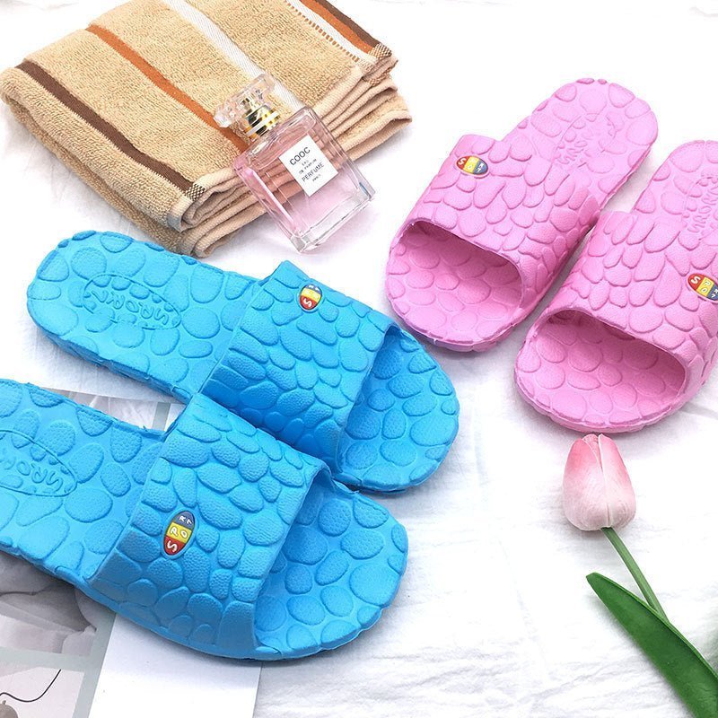 Cobble Slippers Summer Sandals Unisex Flat Shoes Couple Non-slip Bathing Soft Bottom Wear-resisting Home Indoor - TimelessGear9
