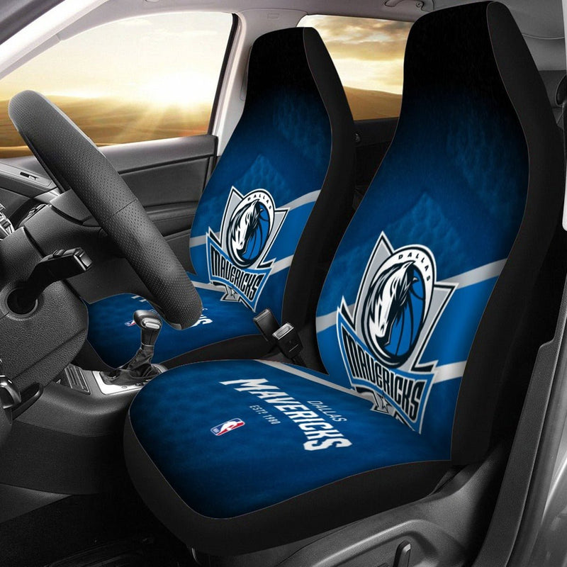 Dallas Mavericks Universal Car Seat Cover With Thickened Back - TimelessGear9