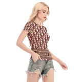 Dior Women's Short Sleeve Mesh Blouse - TimelessGear9