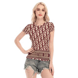 Dior Women's Short Sleeve Mesh Blouse - TimelessGear9