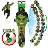 Disney SpiderMan Cartoon Child 3D Projection Watch Anime Superheroes Marvel Batman Iron Man Children Toy Digital Watches - TimelessGear9