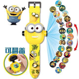 Disney SpiderMan Cartoon Child 3D Projection Watch Anime Superheroes Marvel Batman Iron Man Children Toy Digital Watches - TimelessGear9