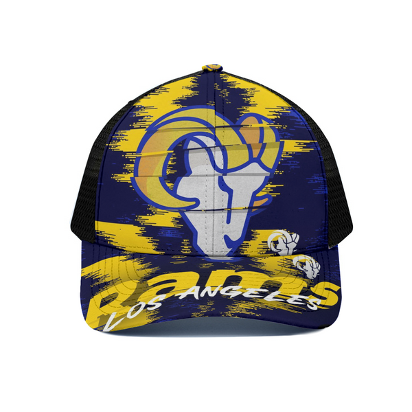 Los Angeles Rams Unisex Peaked Cap With Black Half-mesh - TimelessGear9