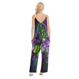 Exotic Dimensional Designs Plus Size Women's V-neck Cami Jumpsuit - TimelessGear9
