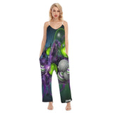 Exotic Dimensional Designs Plus Size Women's V-neck Cami Jumpsuit - TimelessGear9