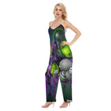 Exotic Dimensional Designs Plus Size Women's V-neck Cami Jumpsuit - TimelessGear9