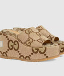 Luxury Flat High Heels Sandals Flip Flops High End Gucci Brand