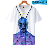 Tupac 2pac T-shirt Short sleeve O-Neck Baseball shirt Hip Hop Swag - TimelessGear9