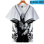 Tupac 2pac T-shirt Short sleeve O-Neck Baseball shirt Hip Hop Swag - TimelessGear9