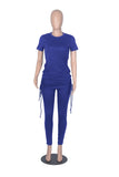 HAOYUAN  Two Piece Set for Women Sweat Suits Summer Clothes T Shirt and Sweatpants Tracksuit Lounge Wear - TimelessGear9