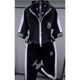 Women  Two Piece Set Summer New Slim Fashion Short Sleeve Hooded Sweater Leisure - TimelessGear9