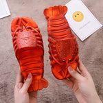 Lobster Lovers Slippers Cartoon Lobster Summer Leisure Shoes Man Women Outdoor Open Toe Slides - TimelessGear9