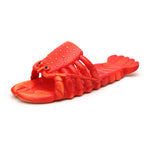 Lobster Lovers Slippers Cartoon Lobster Summer Leisure Shoes Man Women Outdoor Open Toe Slides - TimelessGear9