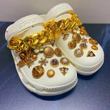 Summer Women Slippers Shoes With Charms Jewelry Garden Shoes Wedges Platform Sandals - TimelessGear9