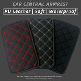 Leather Car Centre Armrest Mat Universal Interior Auto Armrests Cushion Storage Box Cover Mats Arm Rest Protector Pad - TimelessGear9